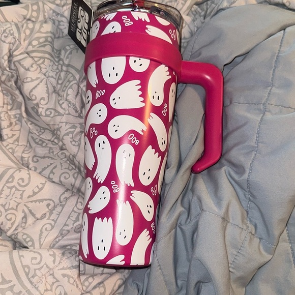 Halloween pink ghost Double Wall Stainless Steel Tumblr “TikTok Viral”👻👻 - Picture 2 of 6